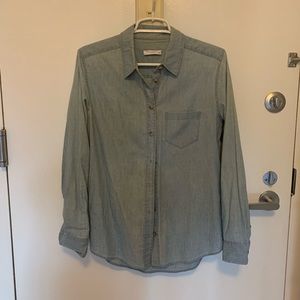 Long sleeve denim button down